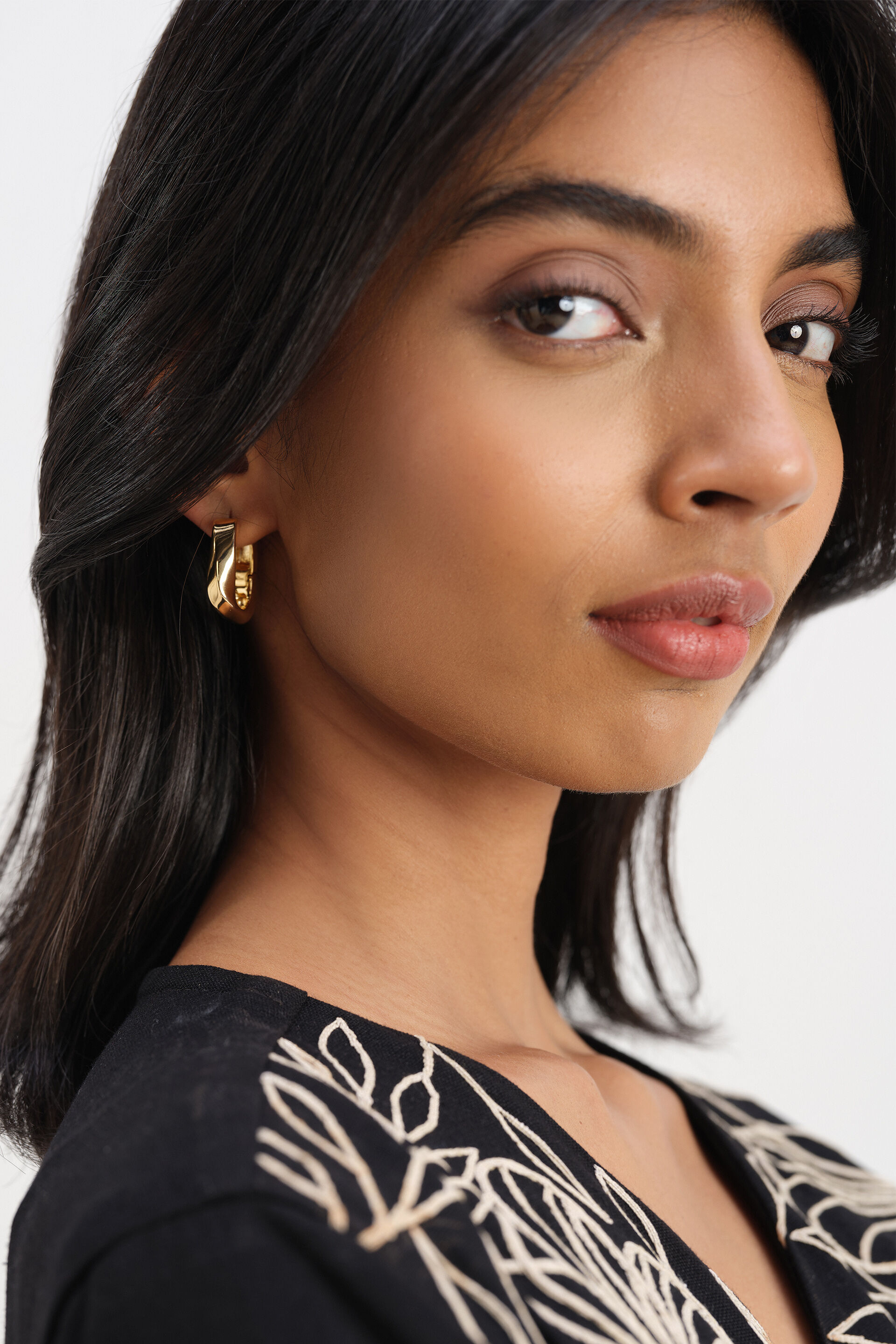 Geometric Hoop Earrings